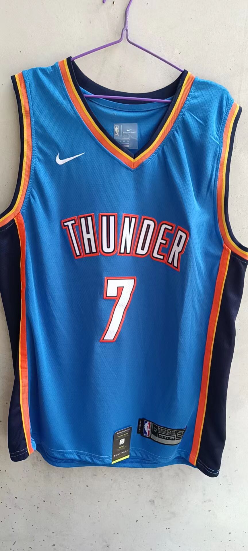 Cheap Men Oklahoma City Thunder 7 Holmgren Blue Nike 22-23 NBA Jersey